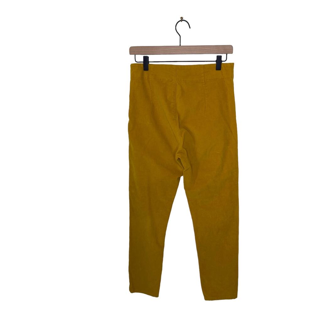PRAIRIE UNDERGROUND Side Zip Corduroy Leggings Gold Mustard Yellow Size Medium